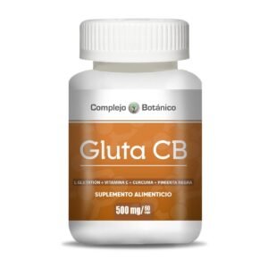 Gluta CB L-Glutatión con vitamina C y cúrcuma - Complejo Botánico